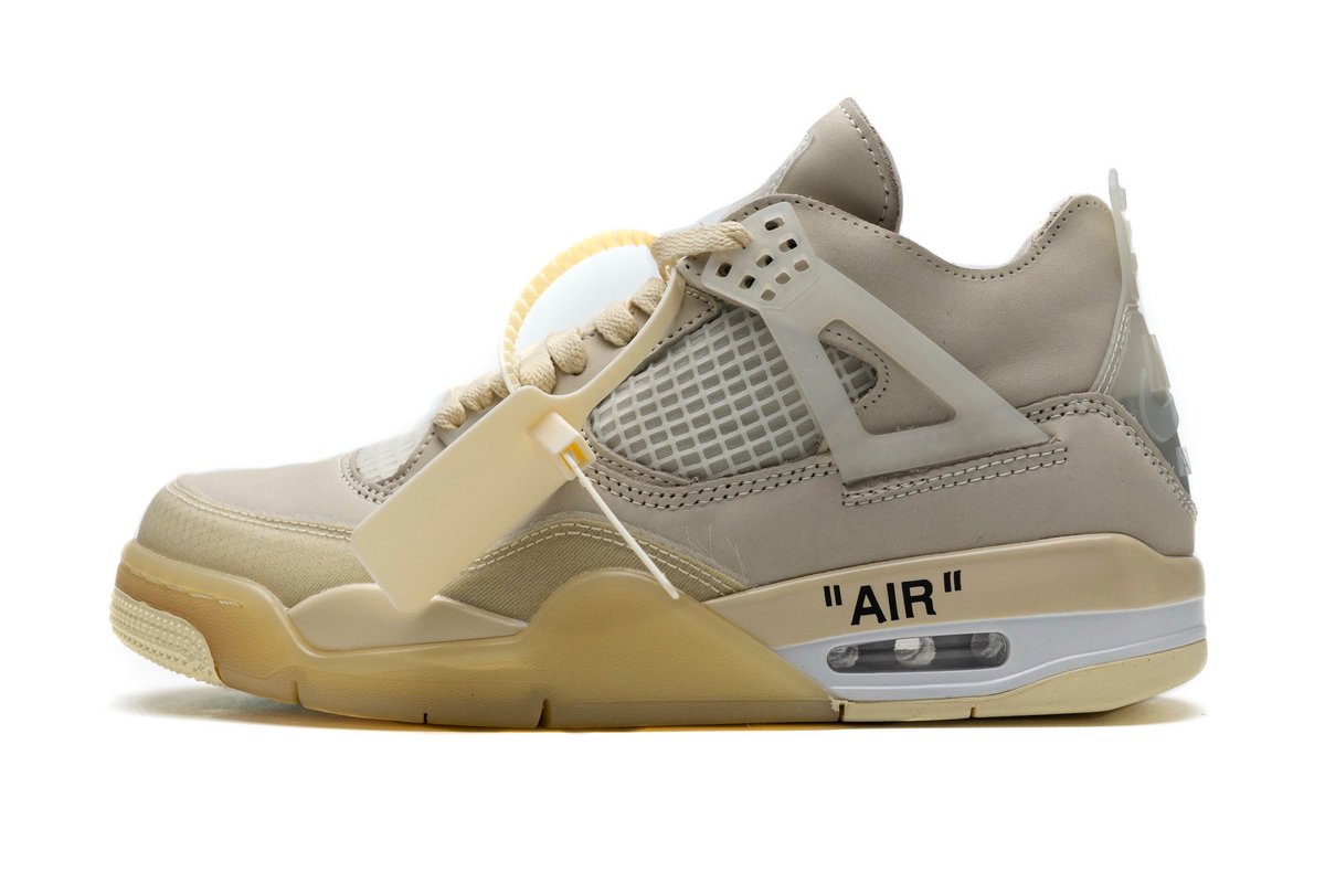 178DB058CF71D OFF White x Air Jordan 4 Retro Sail CV9388-100 (Best Quality) - Image 1