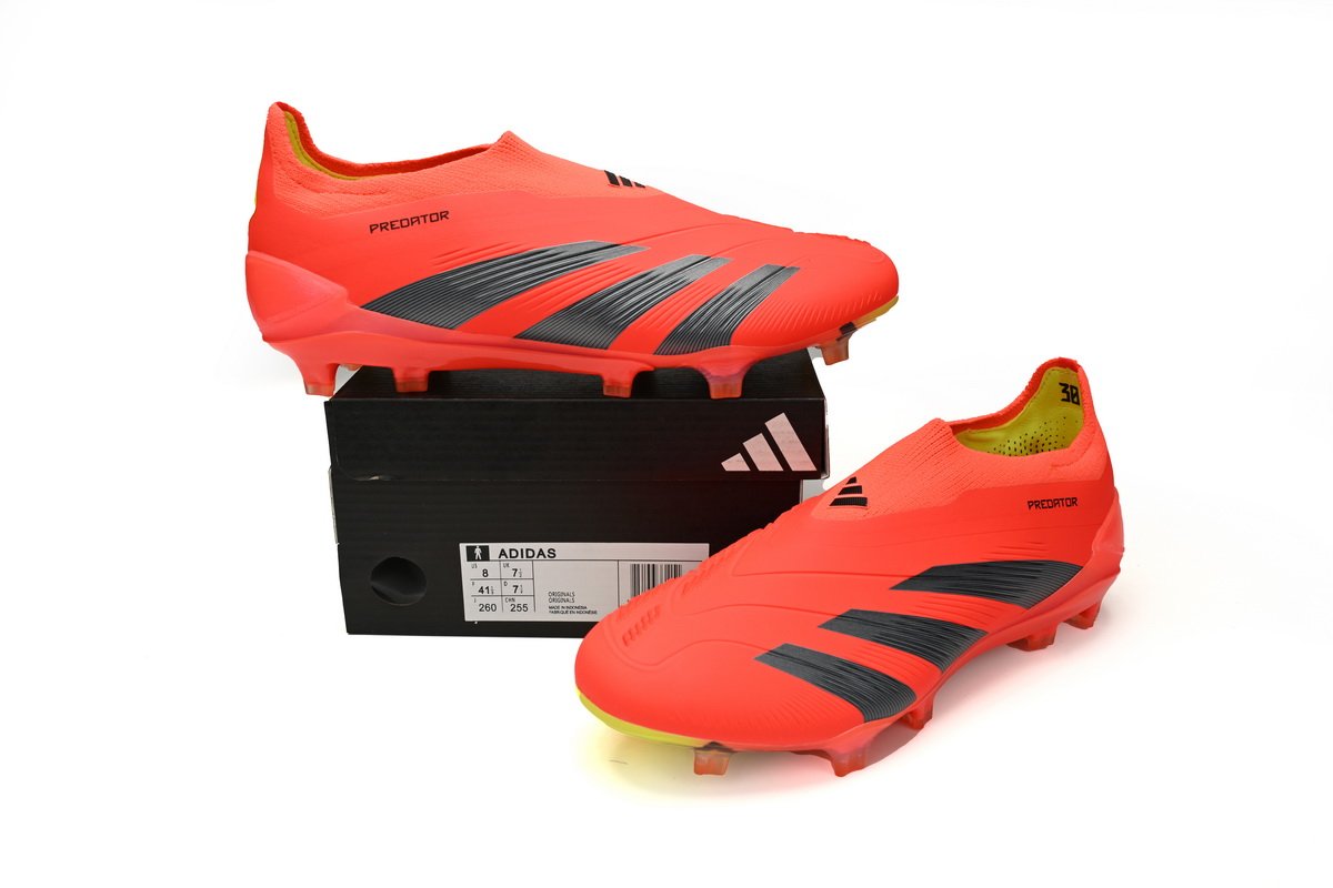 Adidas Predator Mutator 20.1 Low Black Red IG7712 (Laceless) - Image 2