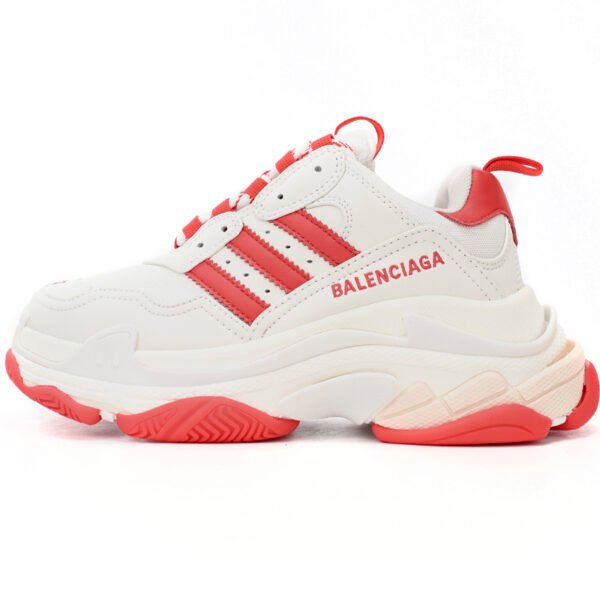 adidas x Balenciaga Triple S White Red Bar