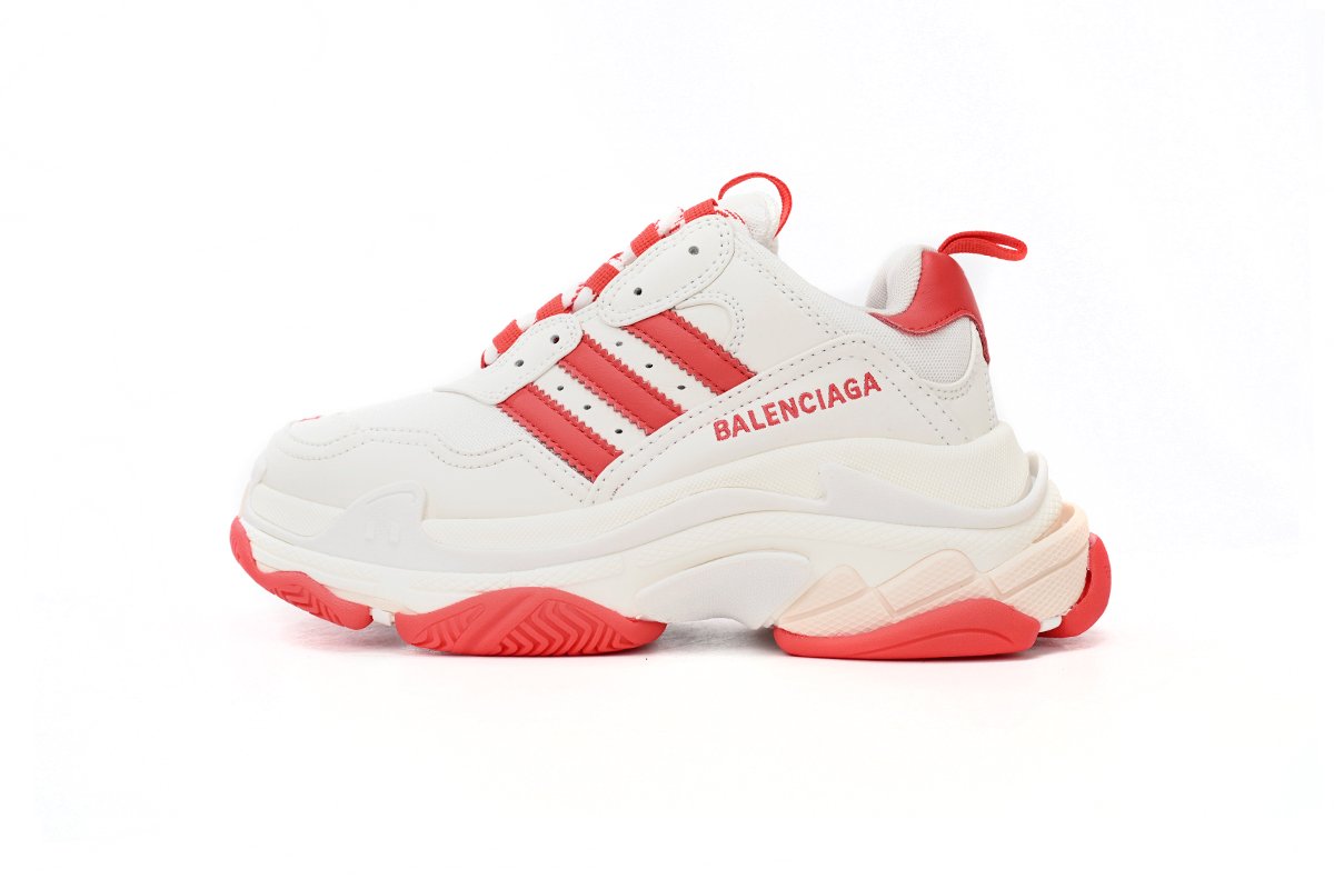 adidas_x_balenciaga_triple_s_white_red_bar_1A1BB1CF14714 adidas x Balenciaga Triple S White Red Bar - Image 1