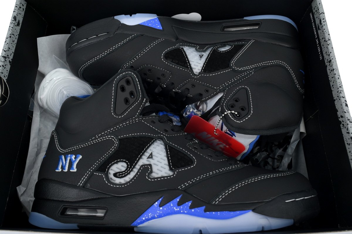 Awake NY x Air Jordan 5 Retro 'Black Racer Blue' DV4982-004 - Image 7