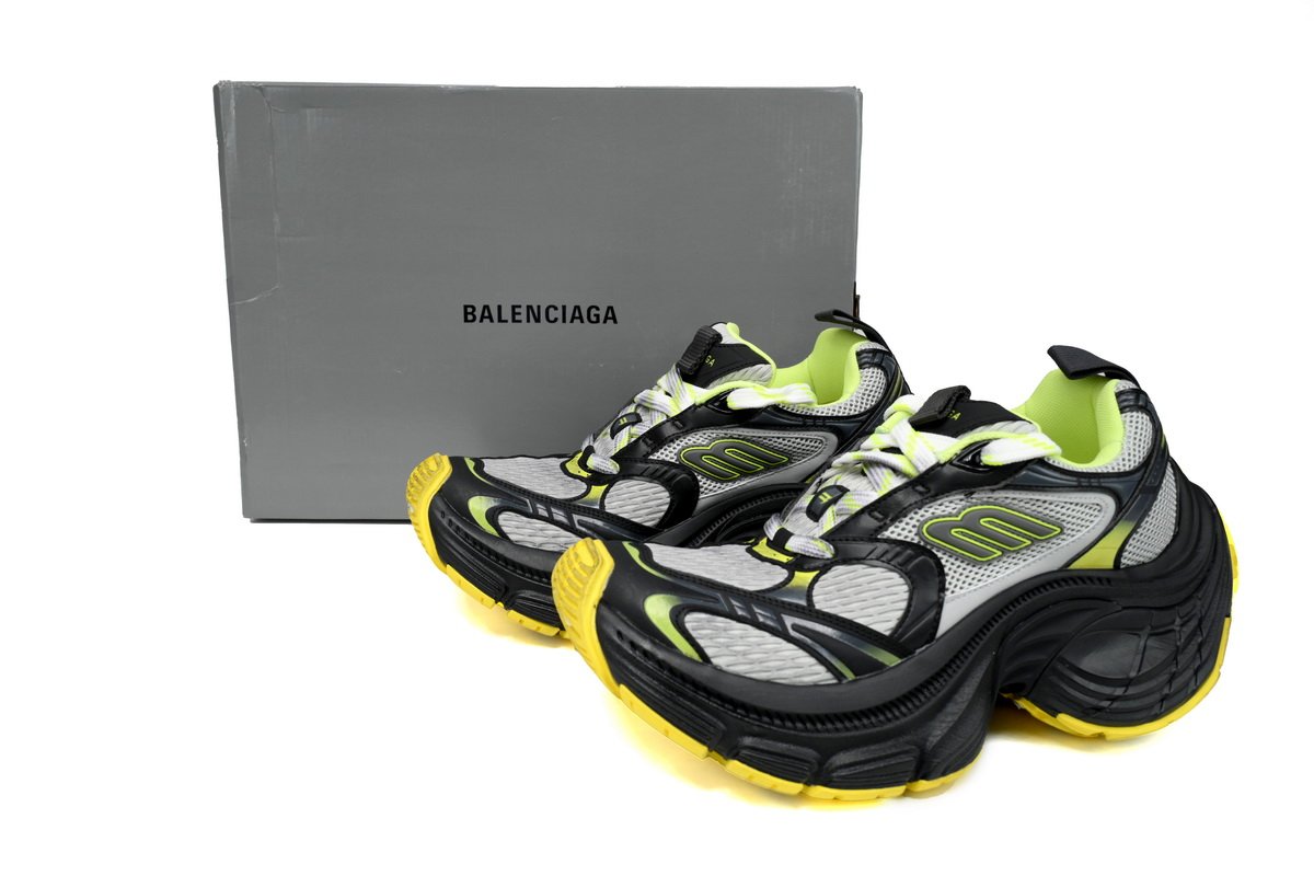 Balenciaga 10 XL  White Gray Black Gray Yellow 784342 W2MV2 7010 - Image 2