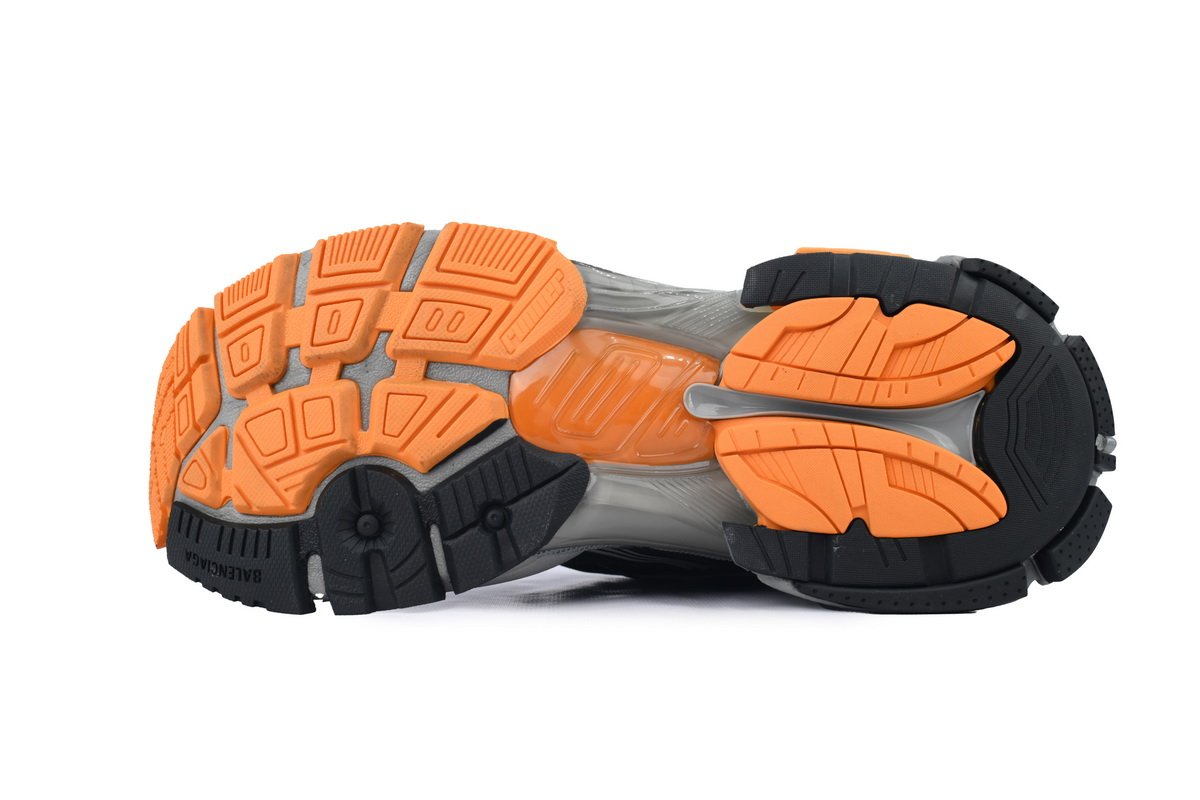 Balenciaga Runner 7Sneaker 'Black Fluo Orange'72774 W3RNY 1878 - Image 4