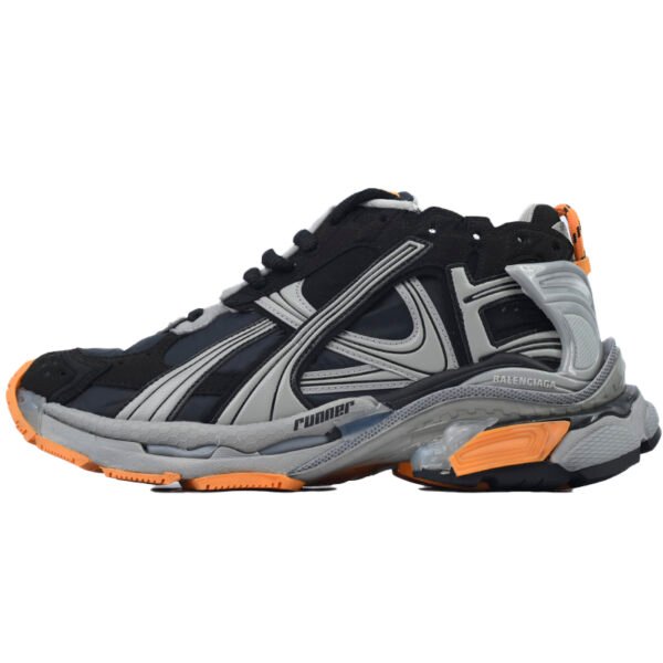 Balenciaga Runner 7Sneaker 'Black Fluo Orange'72774 W3RNY 1878
