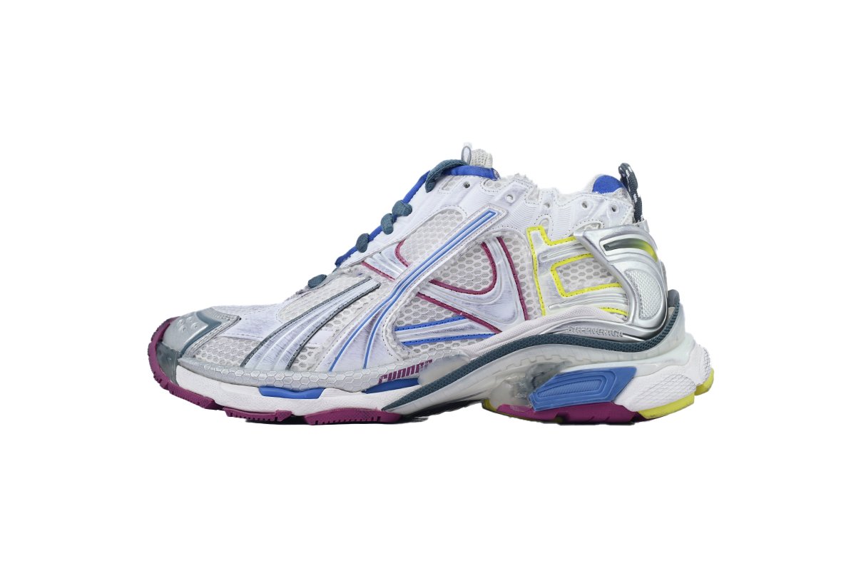 _balenciaga_runner_sneaker__white_purple_blue__772767_w3rmu_9547_1C6D301F98413 Balenciaga Runner Sneaker 'White Purple Blue' 772767 W3RMU 9547 - Image 1