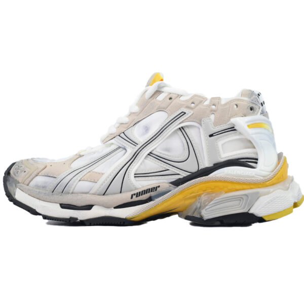 Balenciaga Runner Sneaker 'White Yellow' 772767 W3RNY 9170