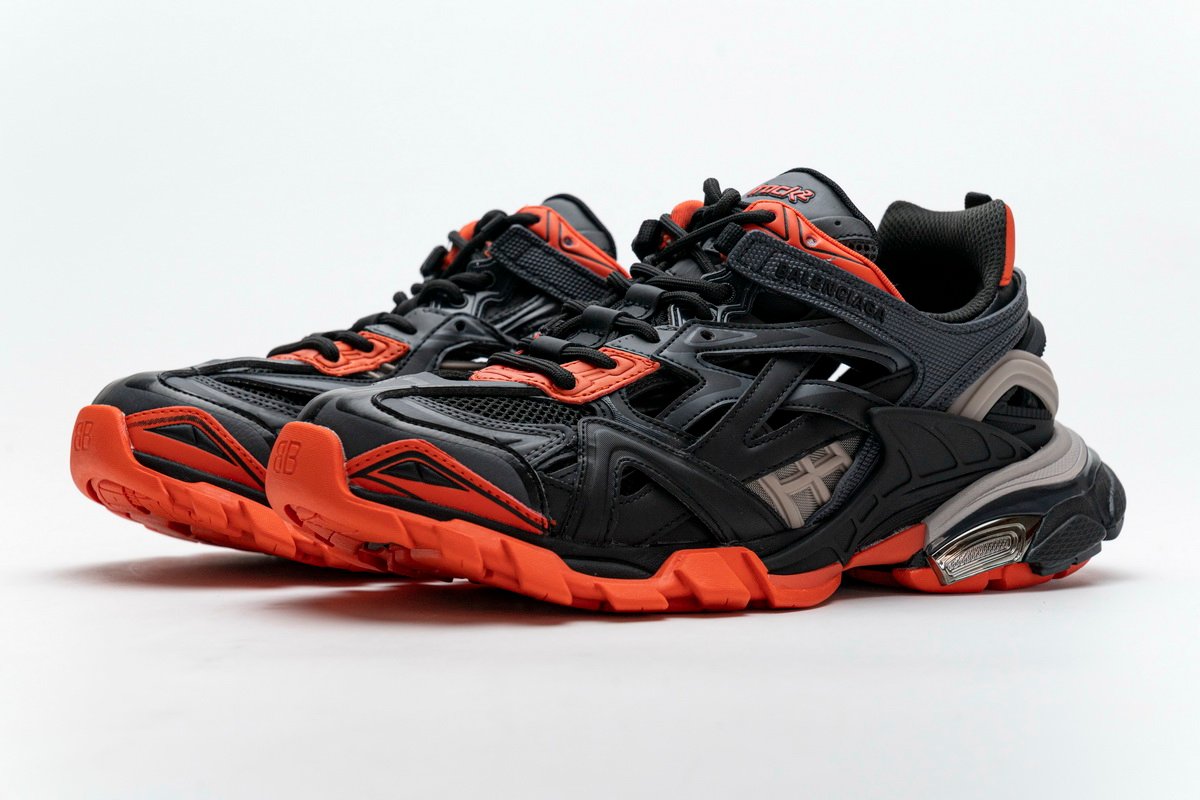 Balenciaga Track 2 Sneaker Dark Grey Orange  570391 W2GN1 2002 - Image 5