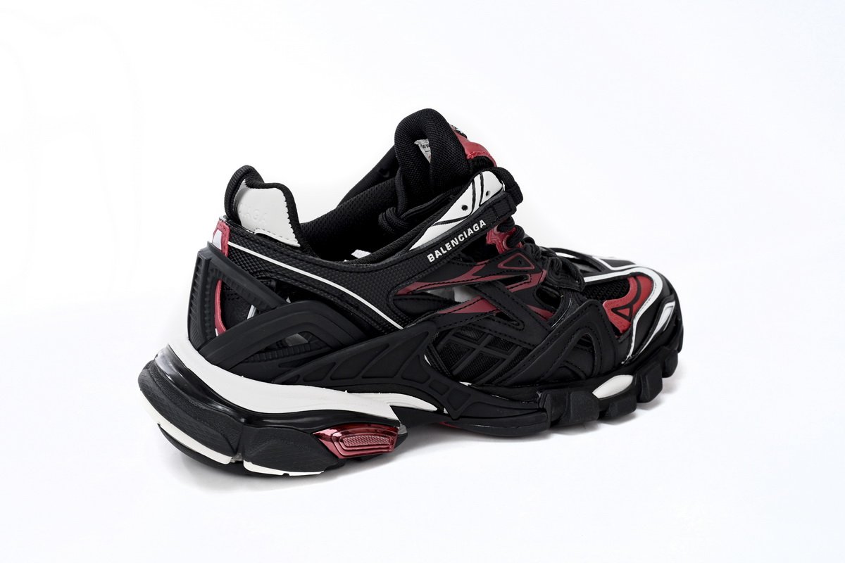 Balenciaga Track 2 Sneaker Military Black White Red 568614 W2GN3 6000 - Image 3