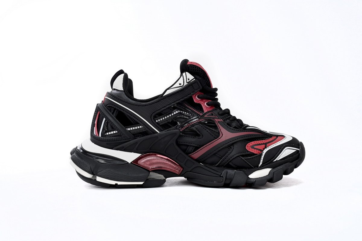 Balenciaga Track 2 Sneaker Military Black White Red 568614 W2GN3 6000 - Image 6