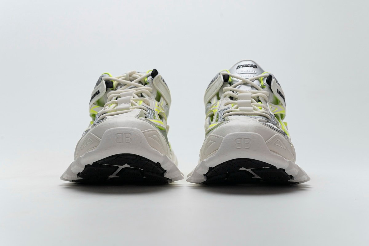 Balenciaga Track 2 Sneaker White Fluo Yellow 568515 W2ON3 9073 - Image 4