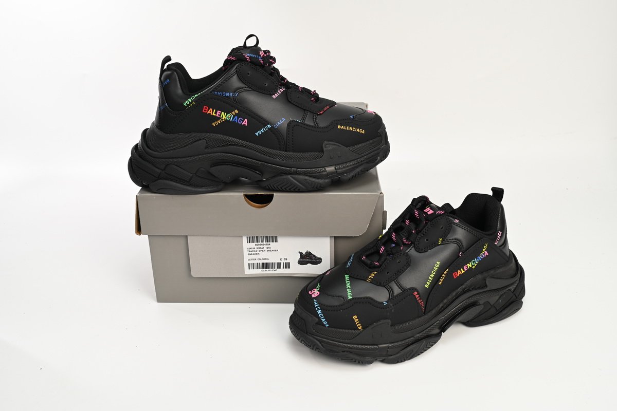 Balenciaga Triple S Letter Colorful 524039 W2FA1 1210 - Image 3