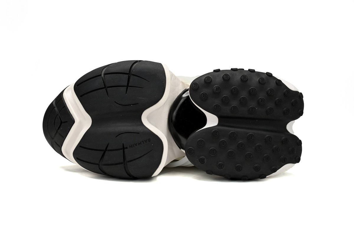 BALMAIN Multikolor Buty sportowe Black And White YM1VJ309 - Image 5