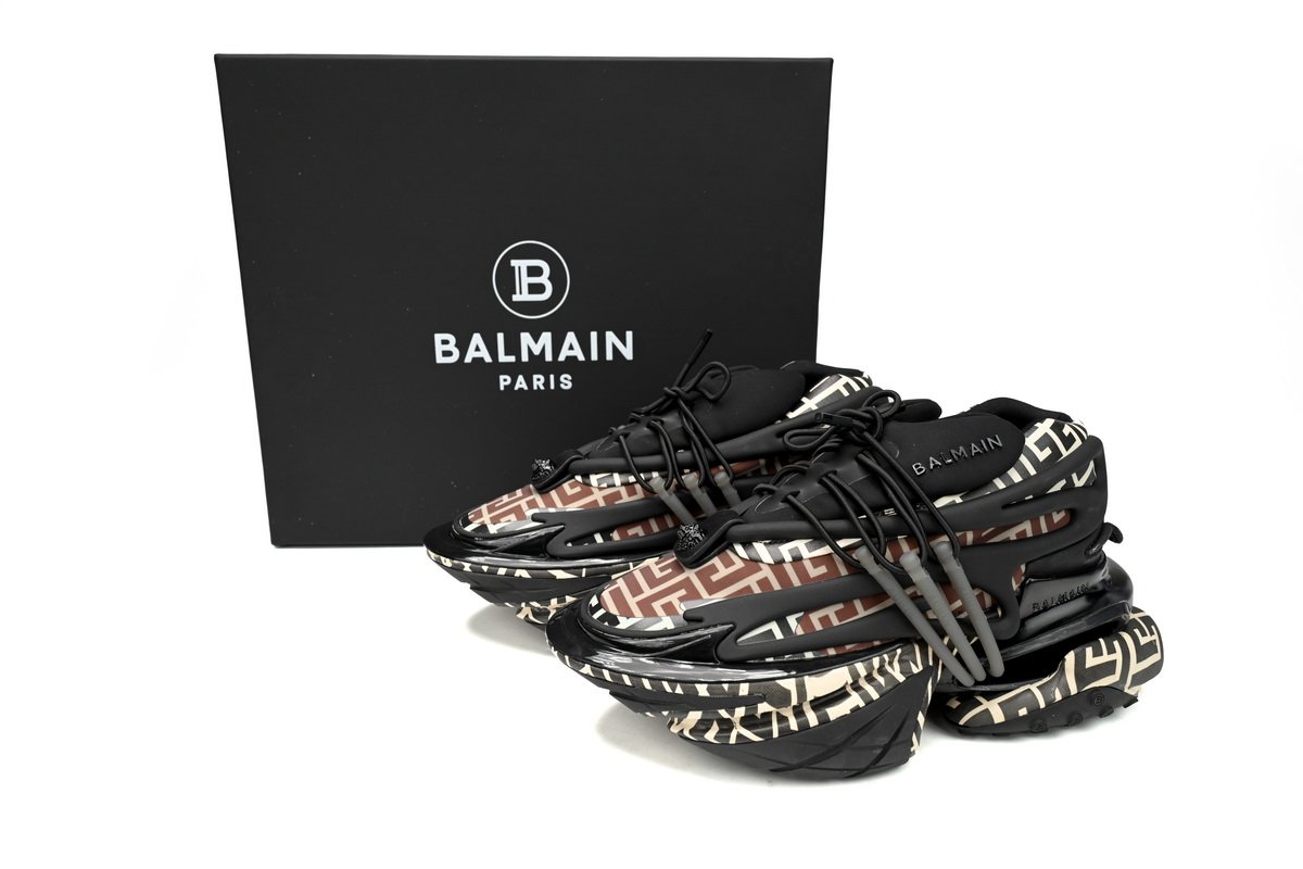 BALMAIN Multikolor Buty sportowe Lattice YM1VJ309 - Image 2