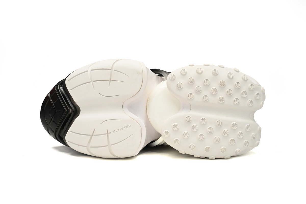 BALMAIN Multikolor Buty sportowe White and Black YM1VJ309 - Image 5