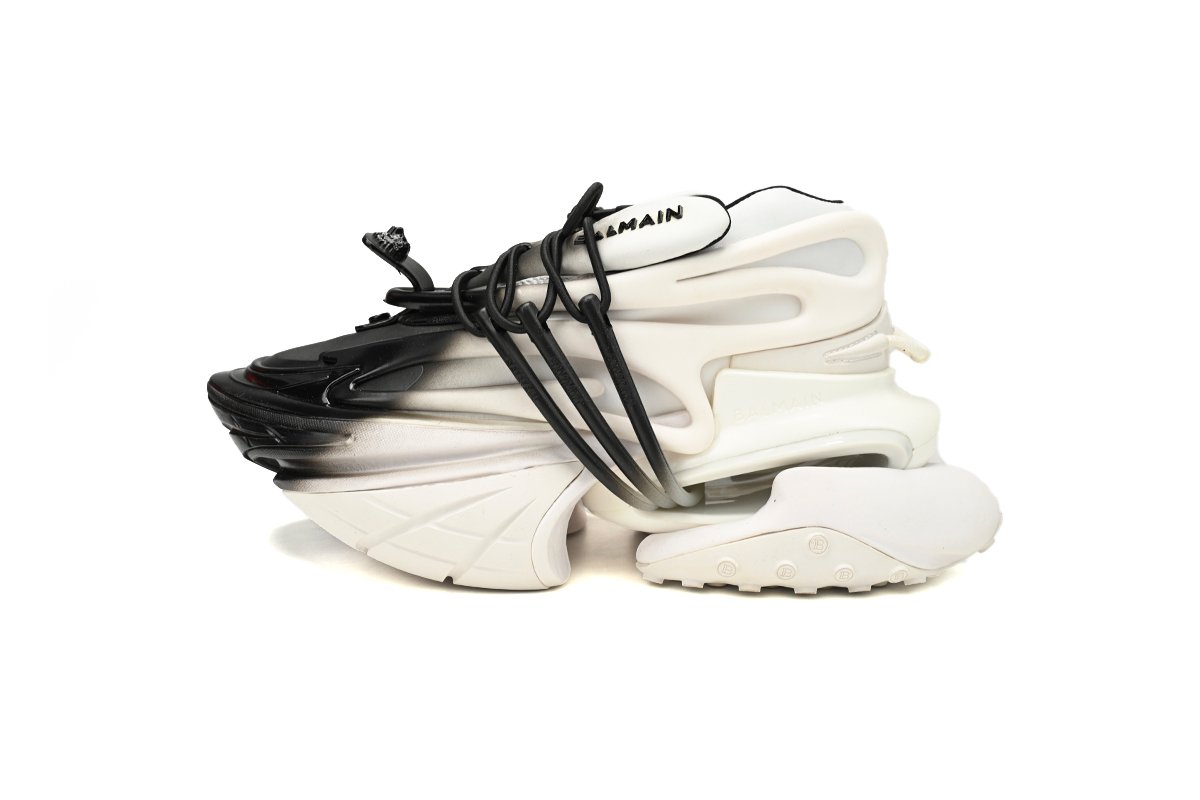BALMAIN Multikolor Buty sportowe White and Black YM1VJ309 - Image 1