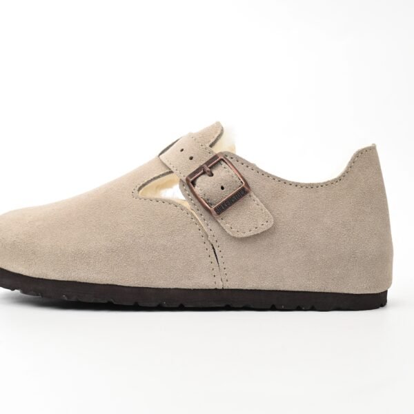 Birkenstock London Shearling Kith Faded Beige E14D010N6L