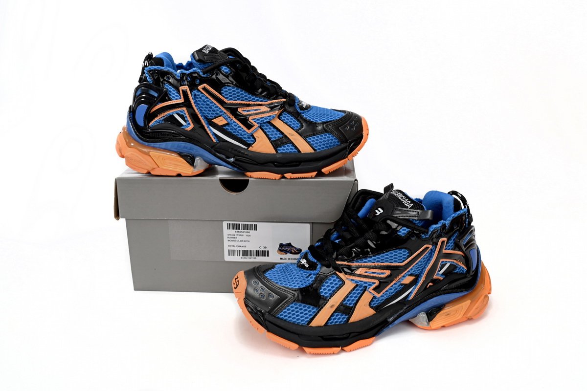 Balenciaga Runner Blue Yellow Black 677402 W3RB2 1120 - Image 2