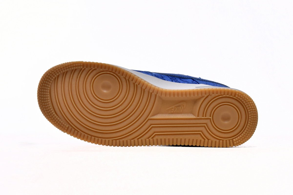 CLOT x Nike Air Force 1 Low Premium Blue Silk CJ5290-400 - Image 5