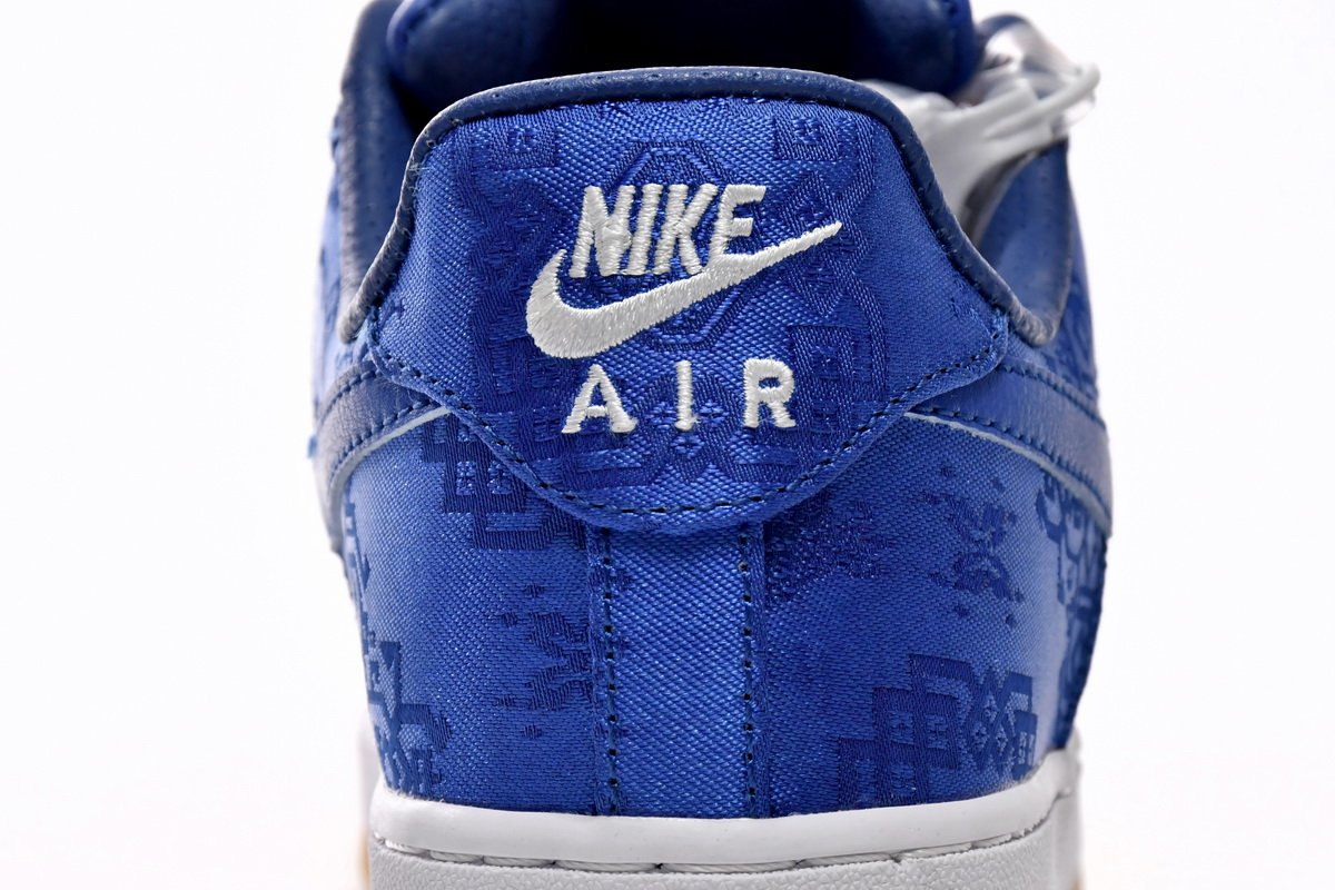 CLOT x Nike Air Force 1 Low Premium Blue Silk CJ5290-400 - Image 8