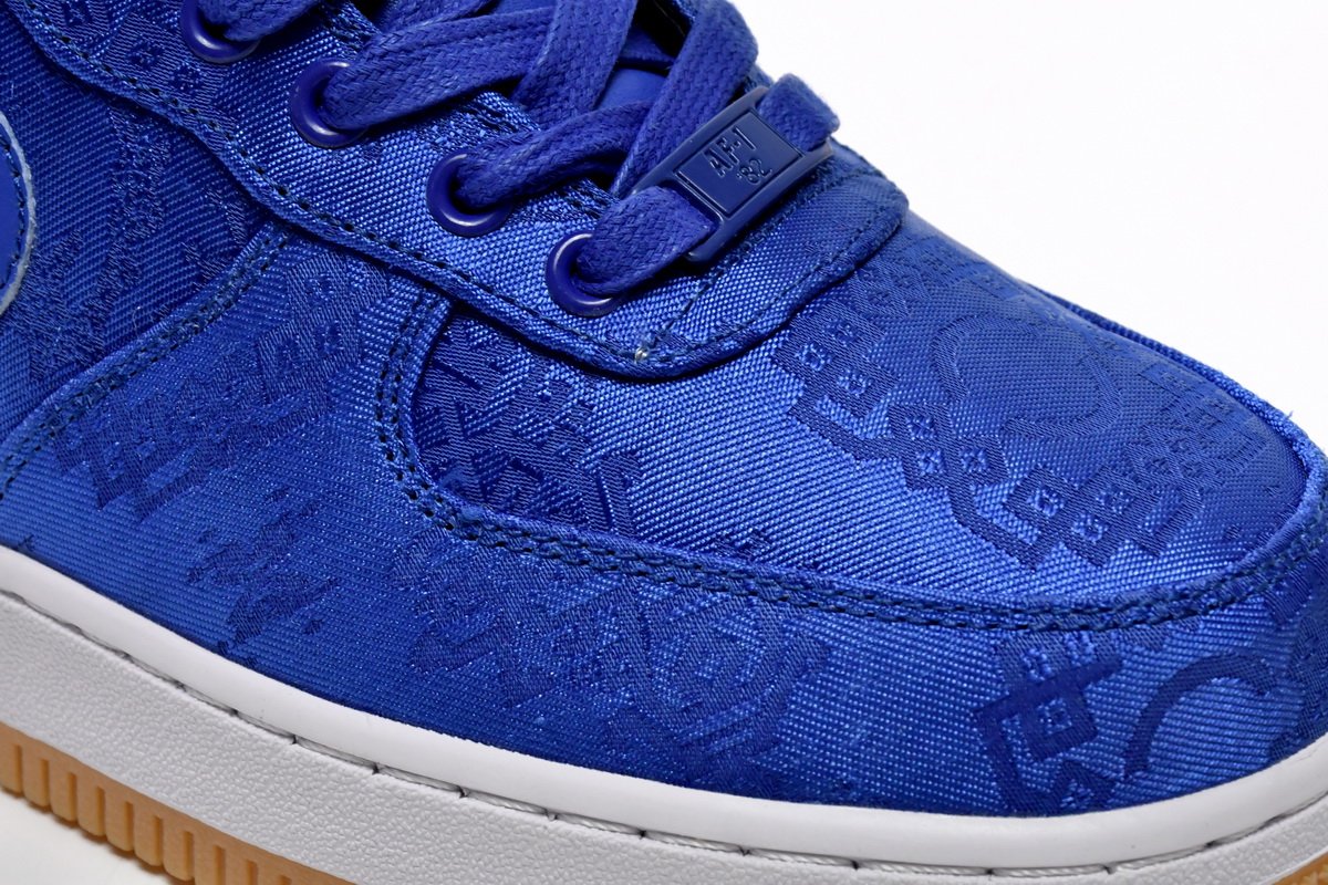 CLOT x Nike Air Force 1 Low Premium Blue Silk CJ5290-400 - Image 9
