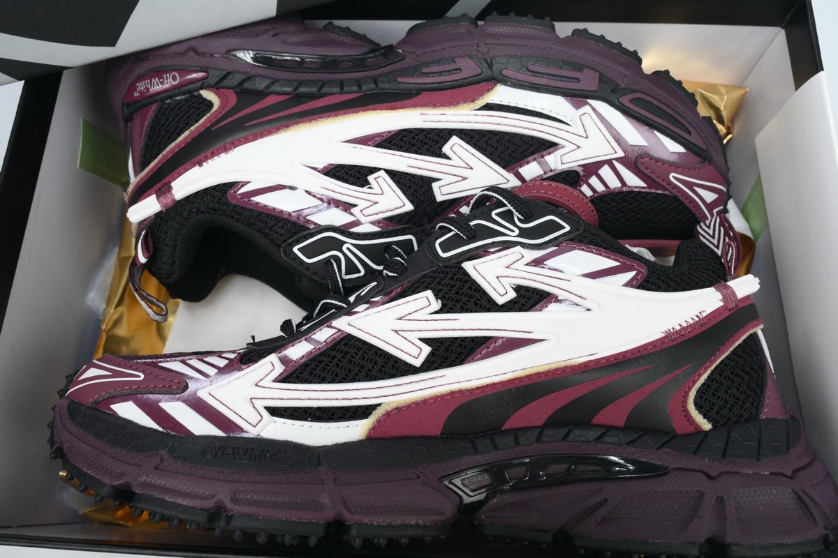 OFF-WHITE Out Of  Black Purple Re OMIA295F24 FAB00 10012 - Image 5