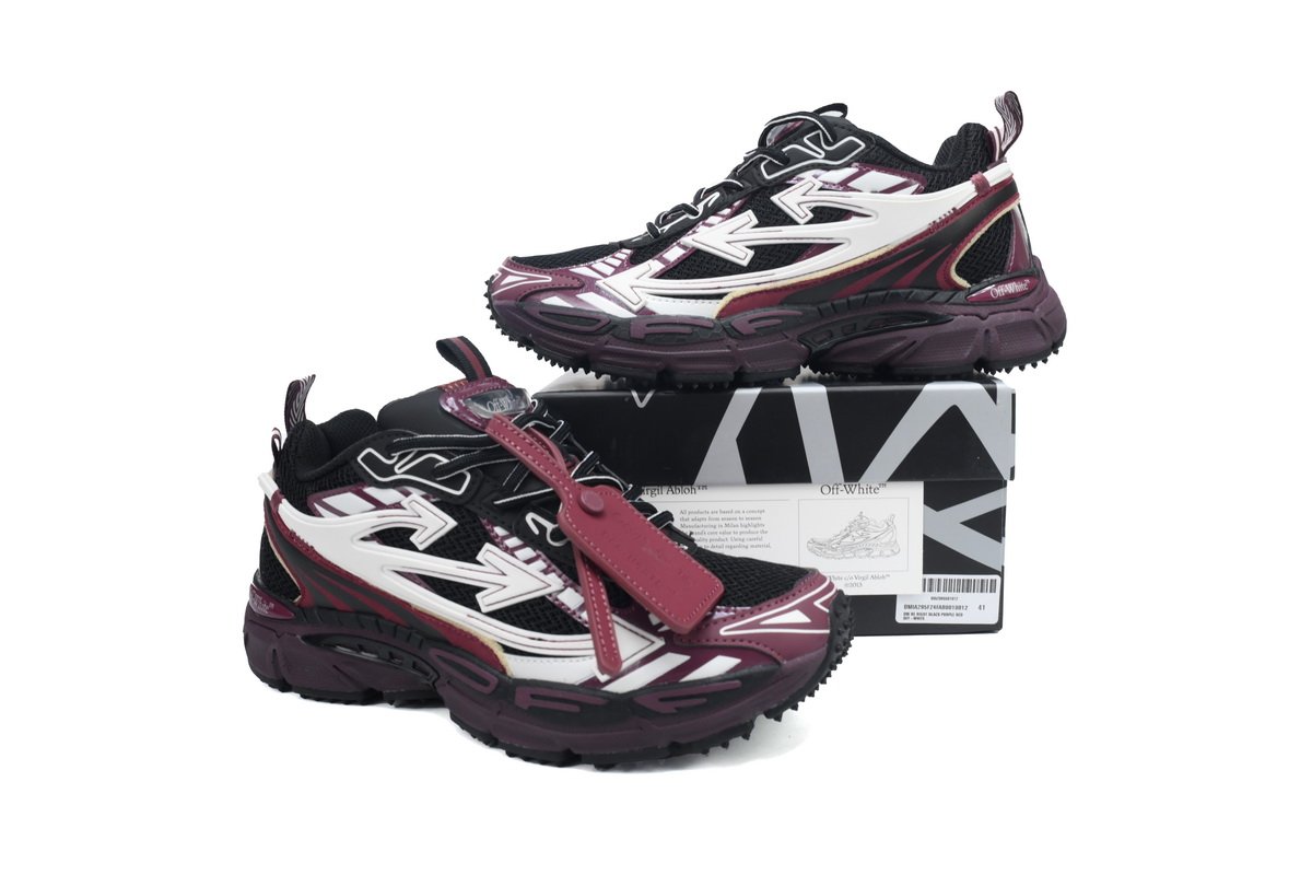 OFF-WHITE Out Of  Black Purple Re OMIA295F24 FAB00 10012 - Image 2