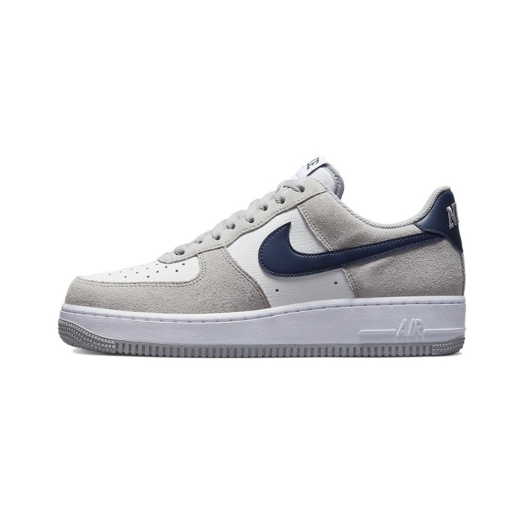 Nike Air Force 1 Low Sneakers White Gray Blue - Image 1
