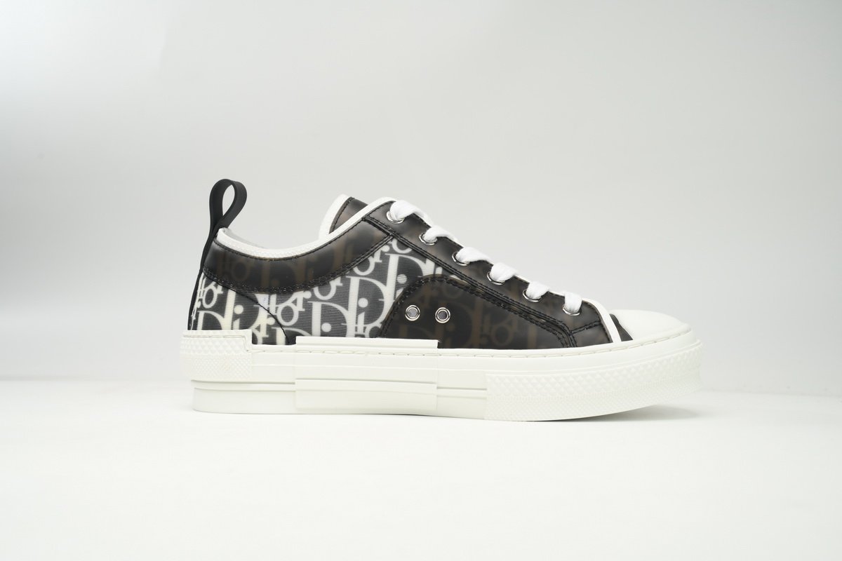 Dior B23 HT Oblique Transparency Low Bang Black and White - Image 6