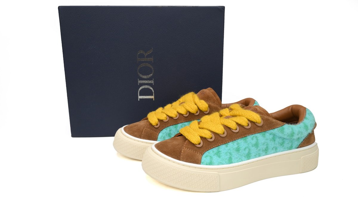 Dior B33 Sneakers  Release Brown Green 3SN272 ZIR1 6536 - Image 2