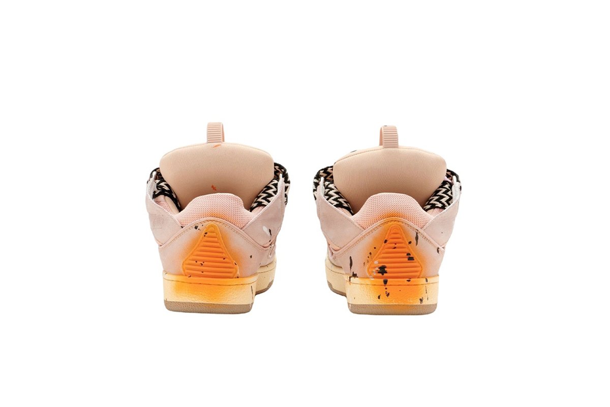 Gallery Dept. x Lanvin Wmns Curb Light Sneakers 'Paint Drip - Pale Pink' FW-SKDK02-DRGD-P22B5S0 - Image 4