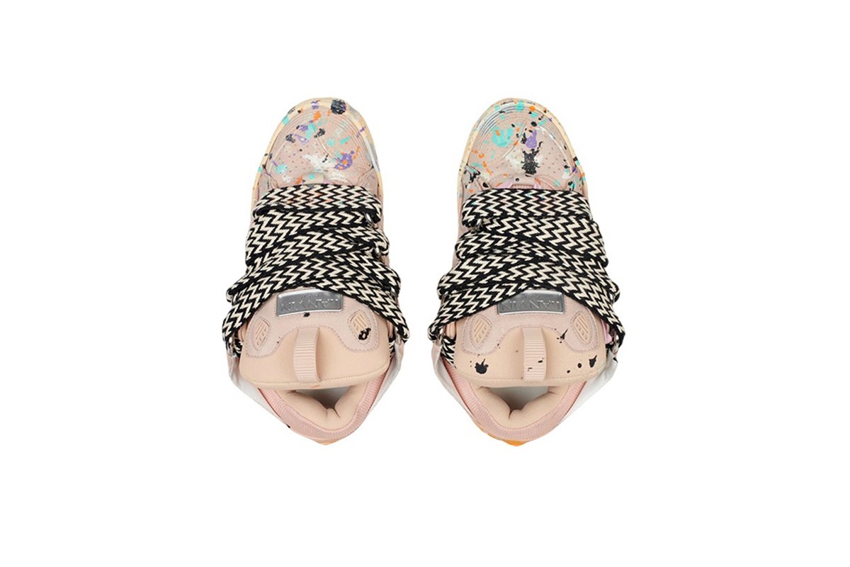 Gallery Dept. x Lanvin Wmns Curb Light Sneakers 'Paint Drip - Pale Pink' FW-SKDK02-DRGD-P22B5S0 - Image 3