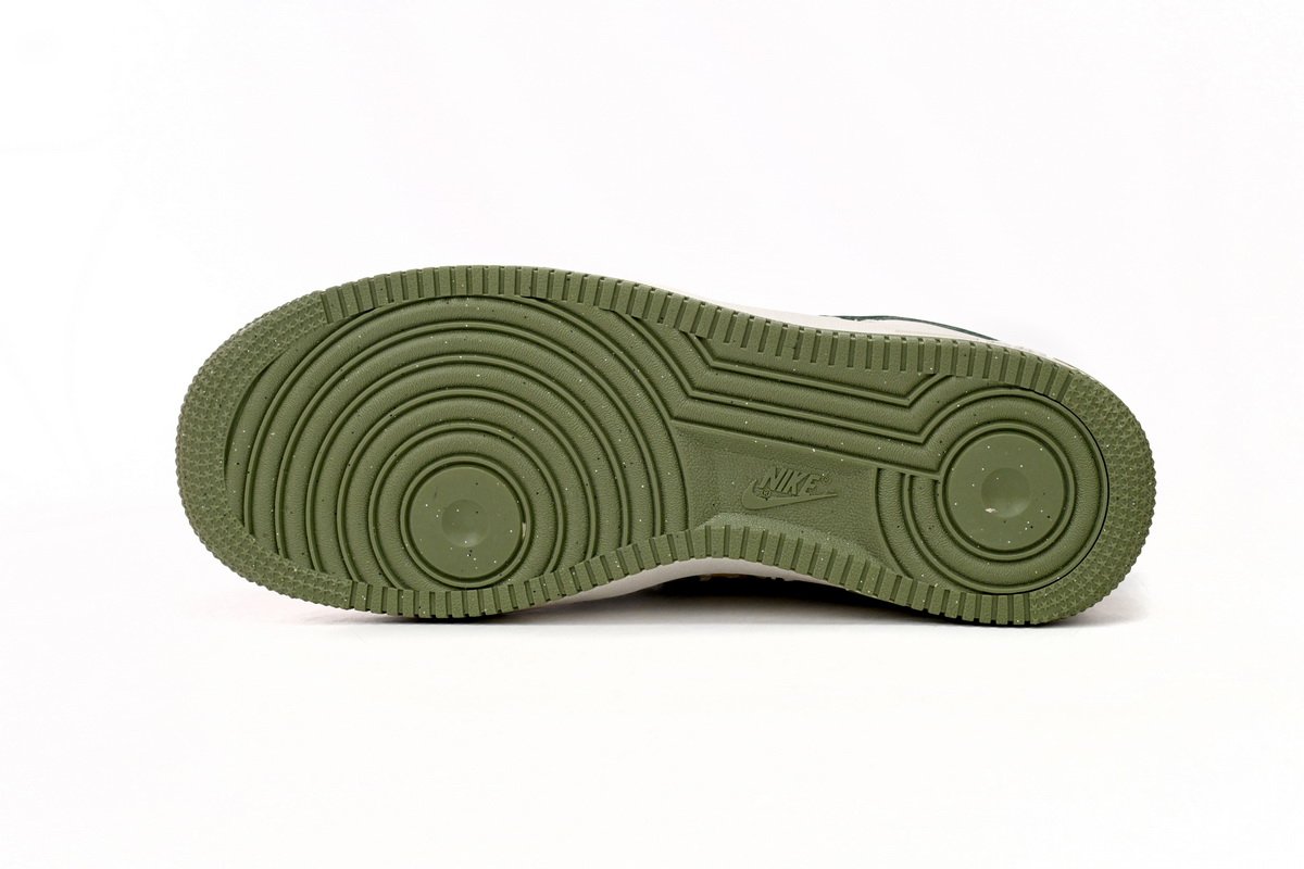 Nike Air Force 1 Low '07 Premium NAI-KE Bamboo Weave Sail Gorge Green FN0369-100 - Image 5