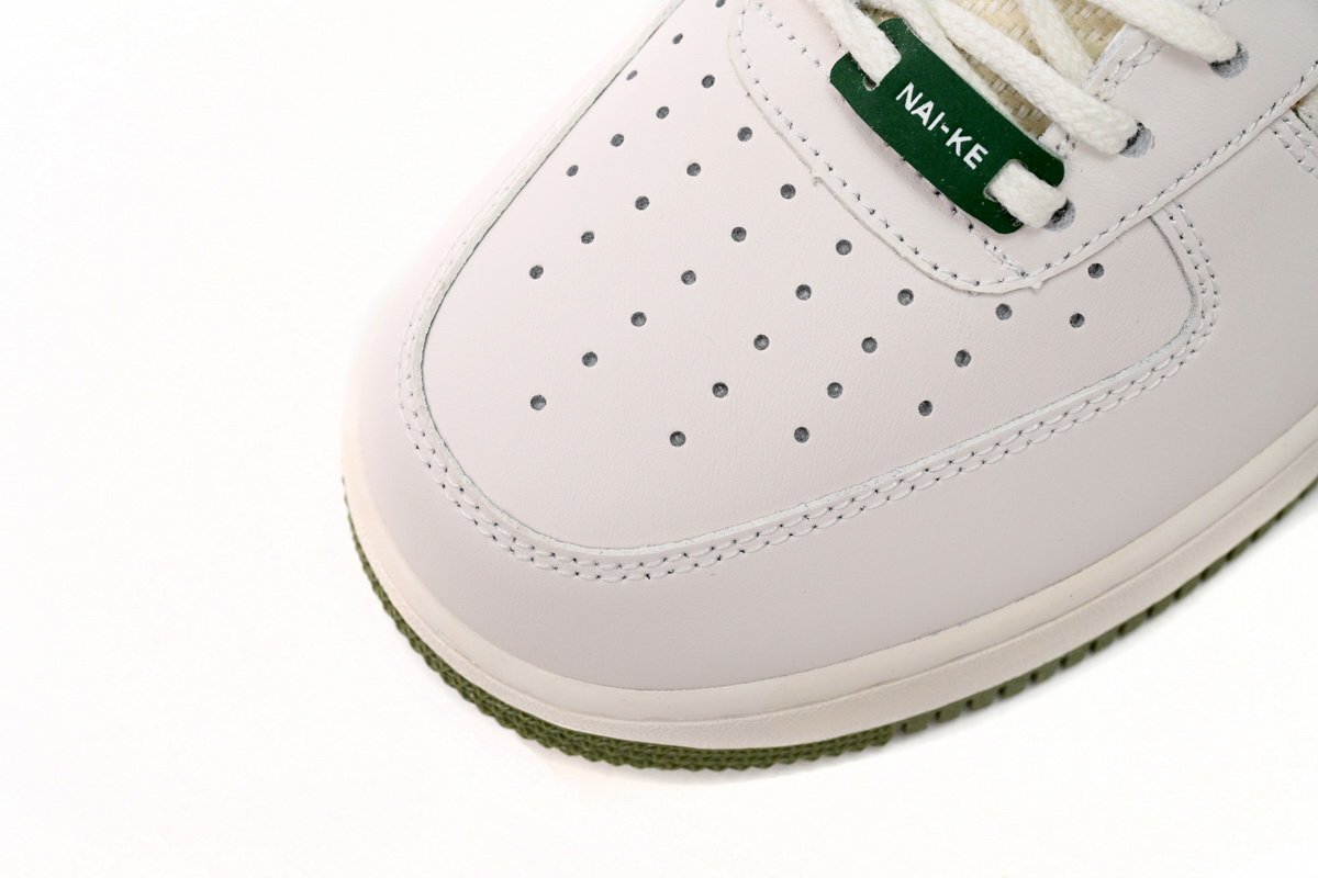 Nike Air Force 1 Low '07 Premium NAI-KE Bamboo Weave Sail Gorge Green FN0369-100 - Image 7