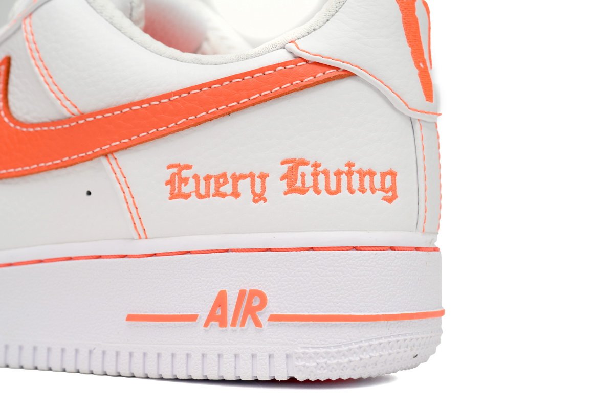 Nike Air Force 1 Low Vlone White Orange AA5360-100 - Image 5