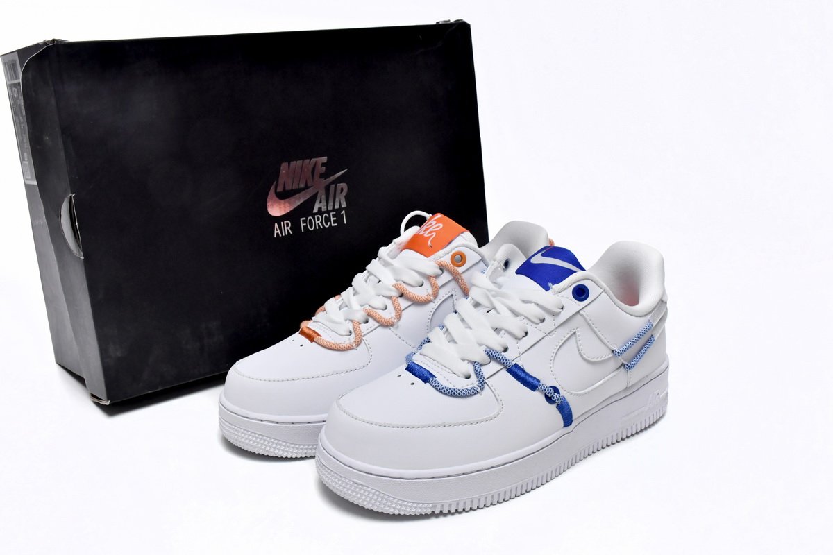 Nike Air Force 1 Low White and Safety Orange DH4408-100 - Image 2