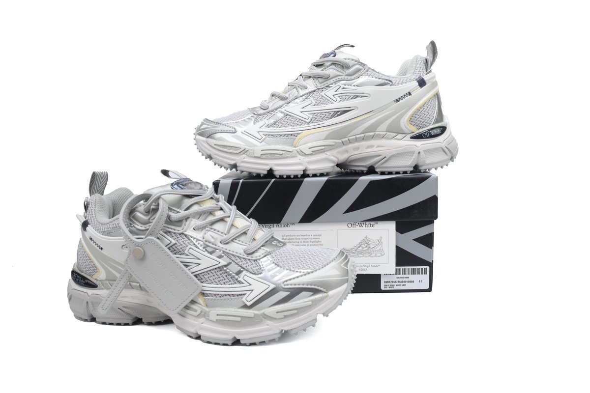 OFF-WHITE Out Of Military White Gray OMIA295F24 FAB00 10606 - Image 3