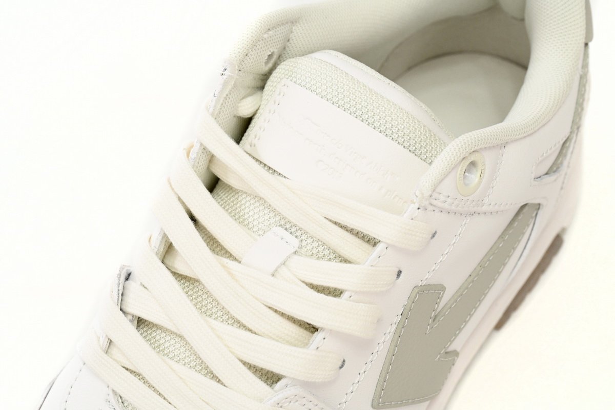 OFF-WHITE Out Of Office "OOO" Low Tops White Grey 2021 OMIA189F21LEA0010161 - Image 8