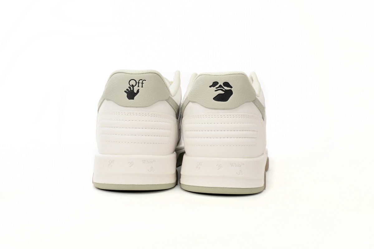 OFF-WHITE Out Of Office "OOO" Low Tops White Grey 2021 OMIA189F21LEA0010161 - Image 4