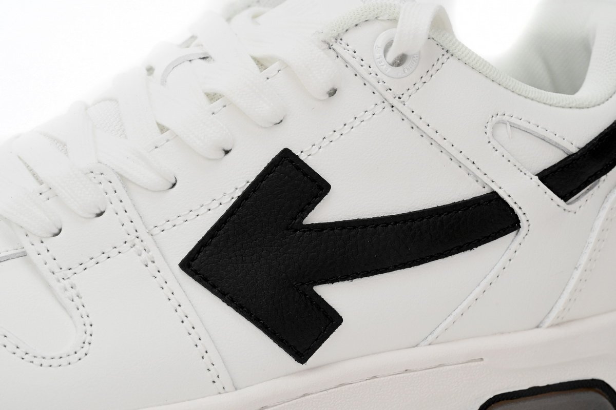 OFF-WHITE Out Of Office OOO 30 MM Low Tops Black White Blue OMIA189C99LEA0040110 - Image 7