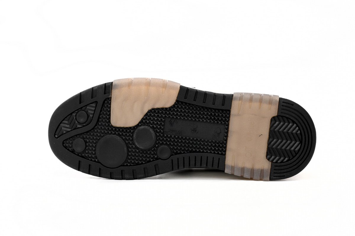 OFF-WHITE Out Of Office OOO 30 MM Low Tops Black White Blue OMIA189C99LEA0040110 - Image 4