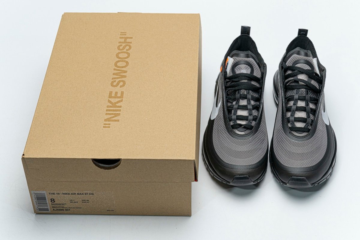 Off-White x Nike Air Max 97 All Black AJ4585-00 - Image 2