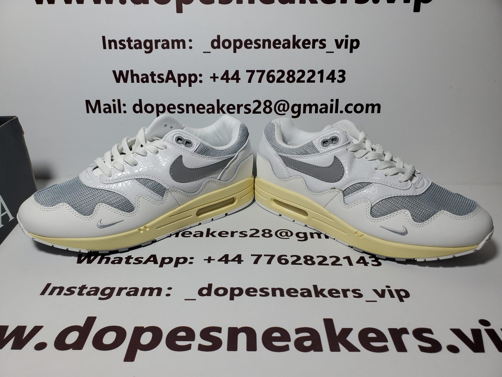 Patta x Nike Fake Air Max 1 white DQ0299-100 - Image 3