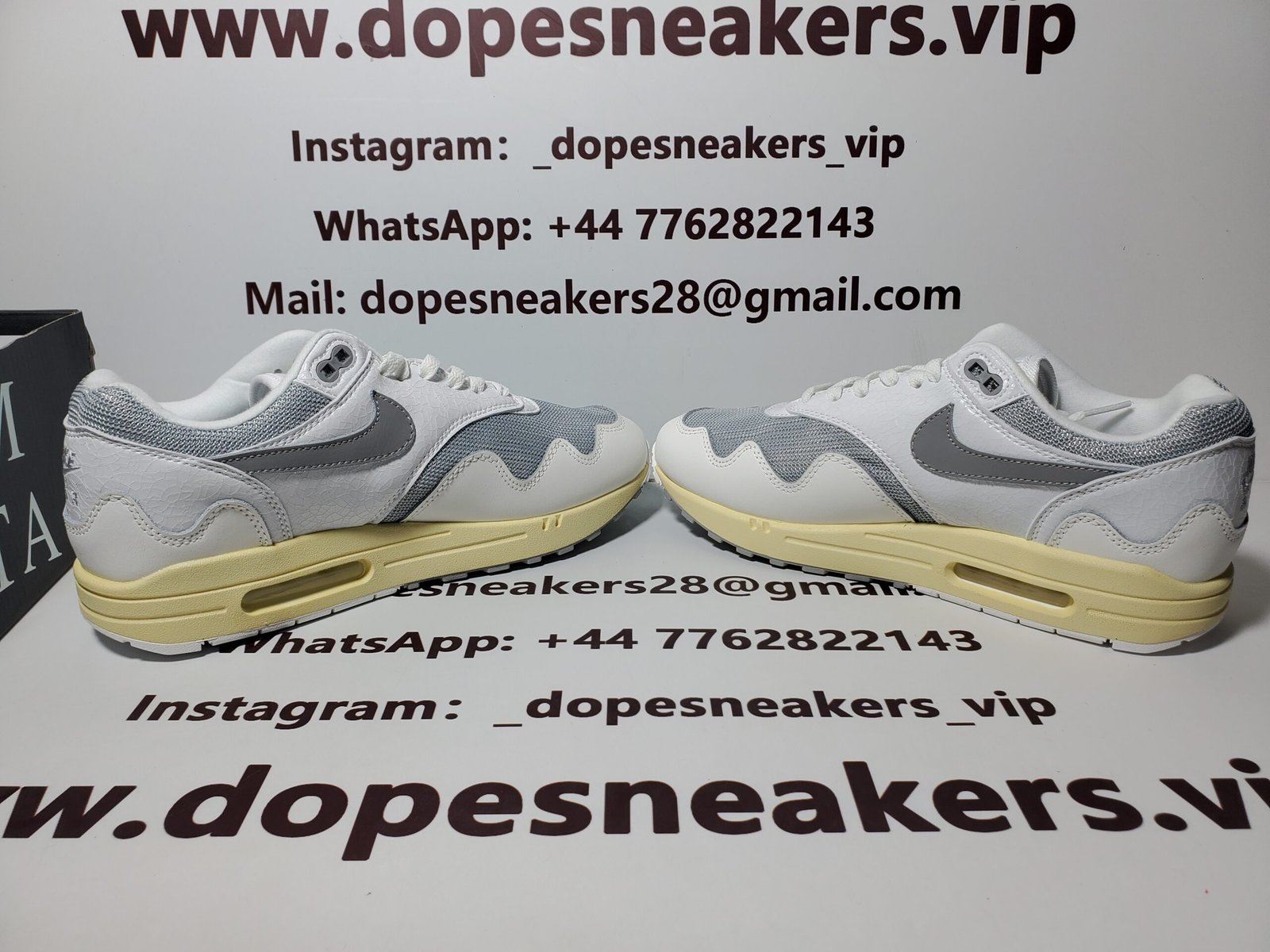Patta x Nike Fake Air Max 1 white DQ0299-100 - Image 6