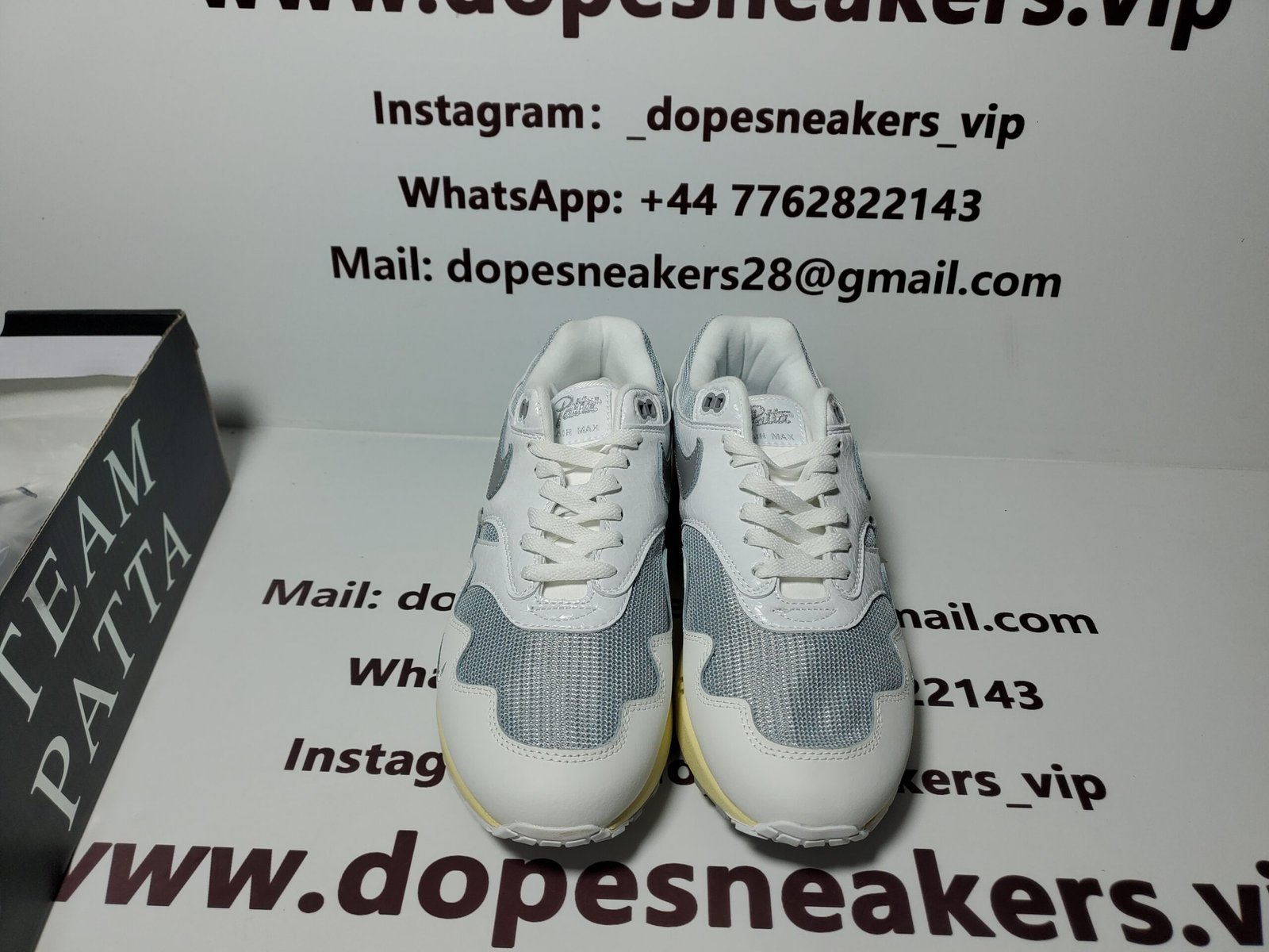 Patta x Nike Fake Air Max 1 white DQ0299-100 - Image 2