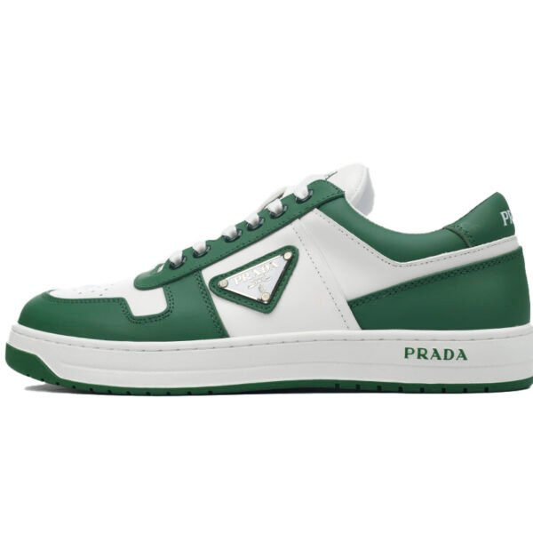 Prada Downtown Low Sneakers White Green