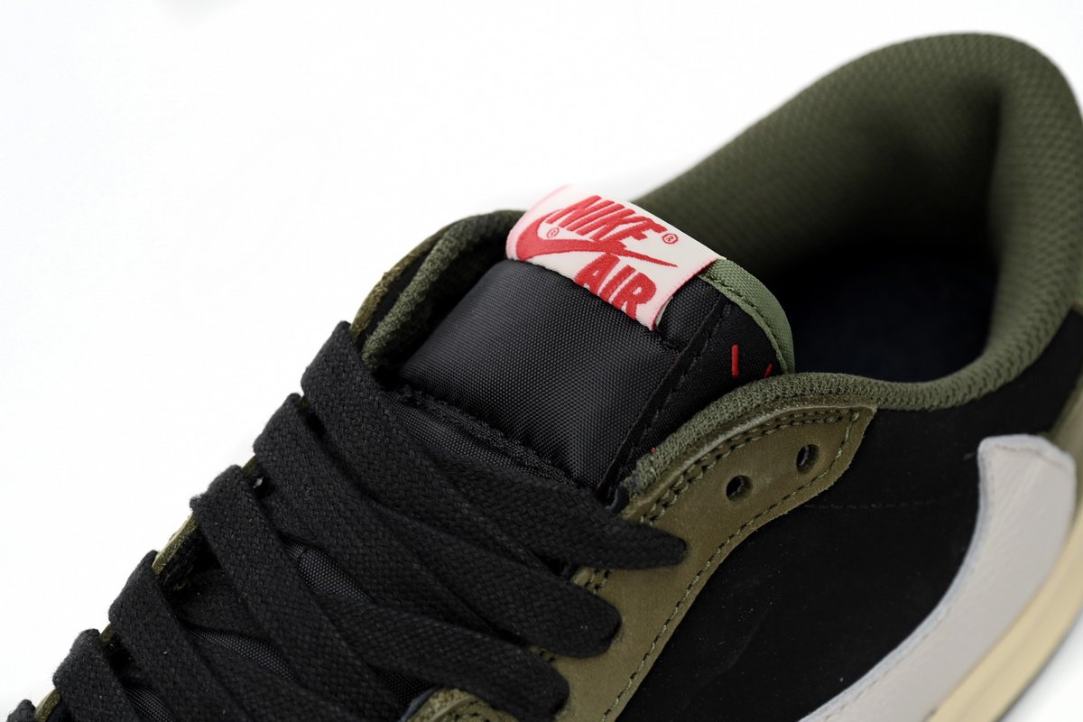 Travis Scott x Air Jordan 1 Low Green Barb CQ4277-200 - Image 8